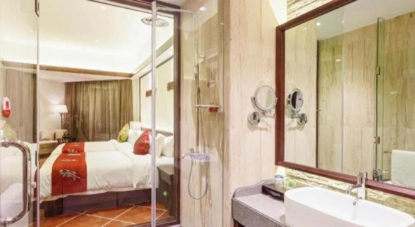 Bed in LN Dongfang Hot Spring Resort