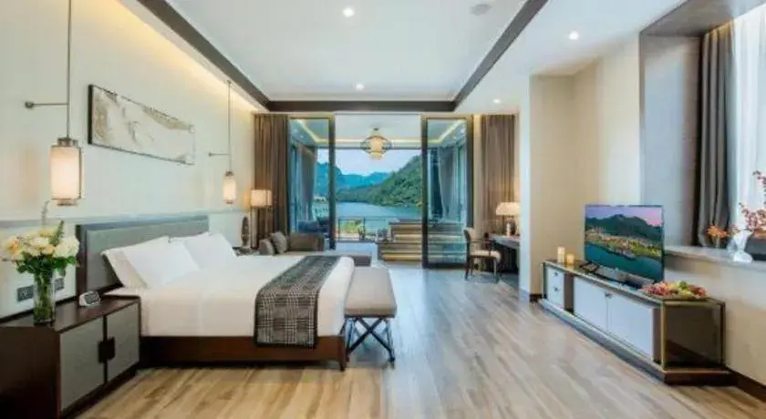 Bed in LN Dongfang Hot Spring Resort Bed in LN Dongfang Hot Spring Resort