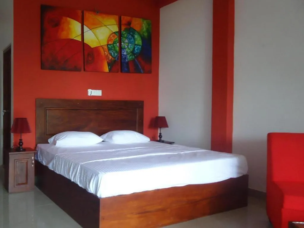 Bed in Bridge Hotel Negombo