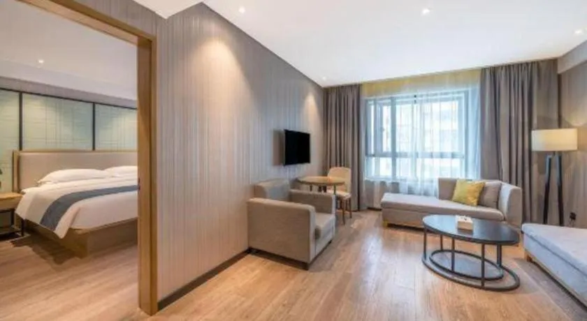 Bed in Echarm Hotel Nanchang Hongcheng Wangfujing