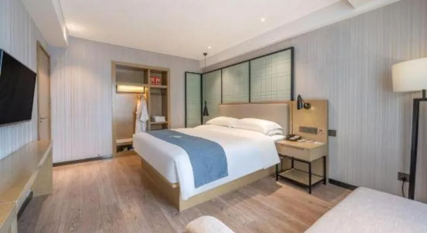 Bed in Echarm Hotel Nanchang Hongcheng Wangfujing