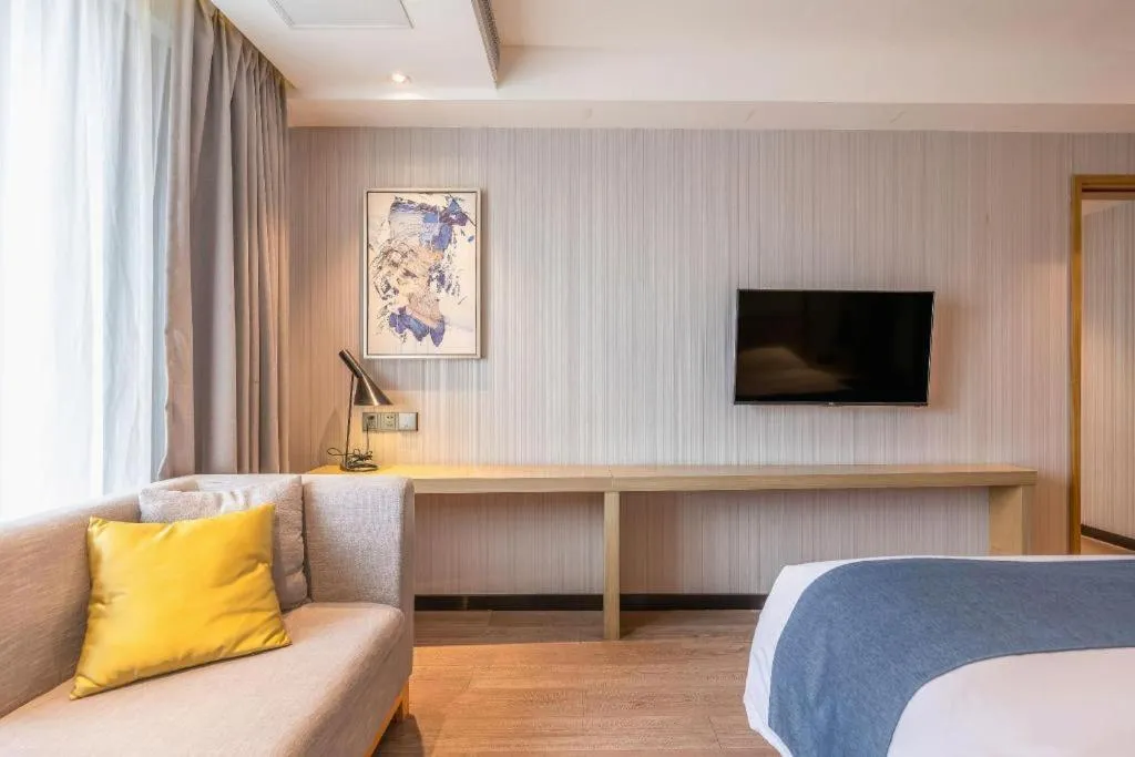 Bed in Echarm Hotel Nanchang Hongcheng Wangfujing