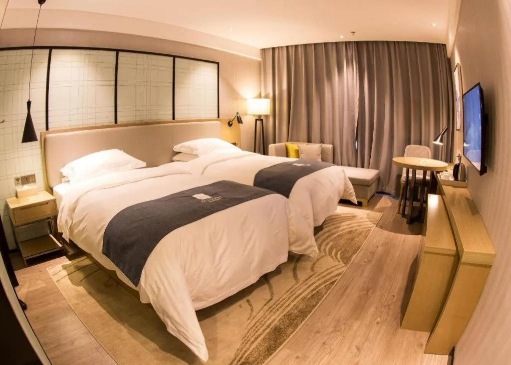 Bed in Echarm Hotel Nanchang Hongcheng Wangfujing