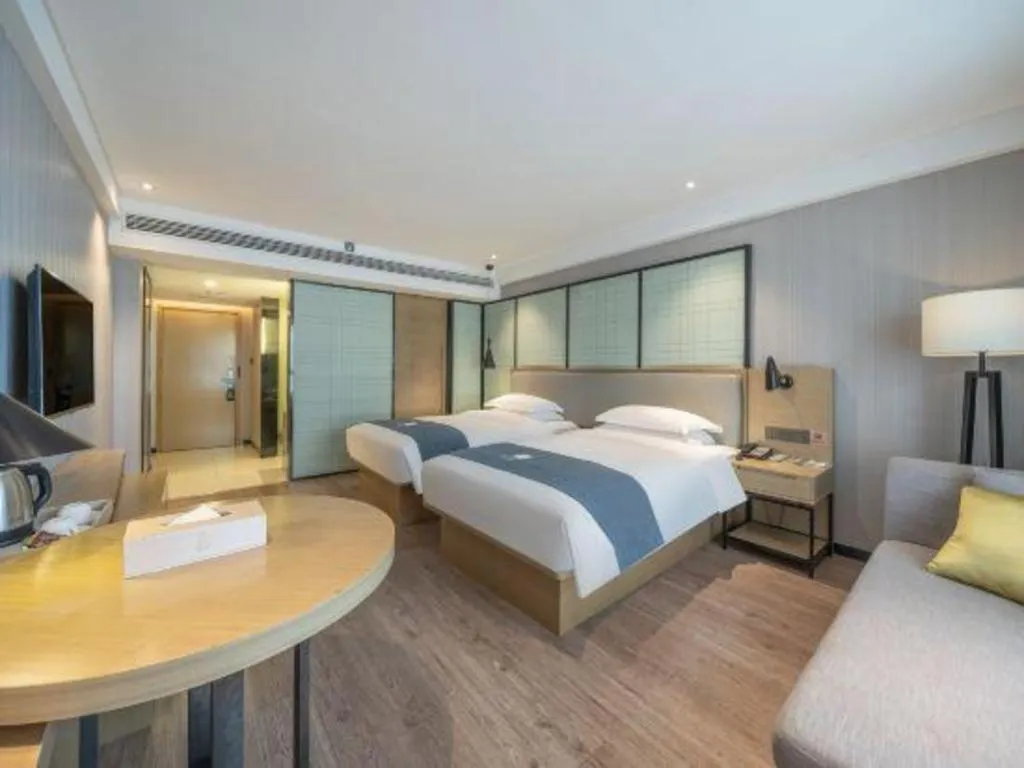 Bed in Echarm Hotel Nanchang Hongcheng Wangfujing