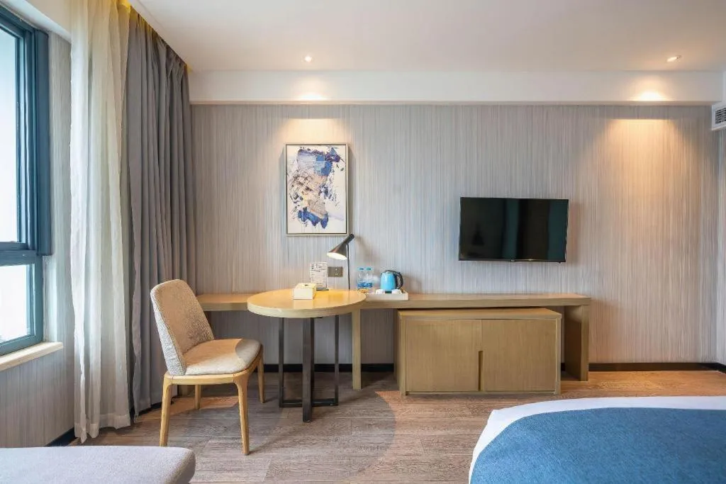 Bed in Echarm Hotel Nanchang Hongcheng Wangfujing