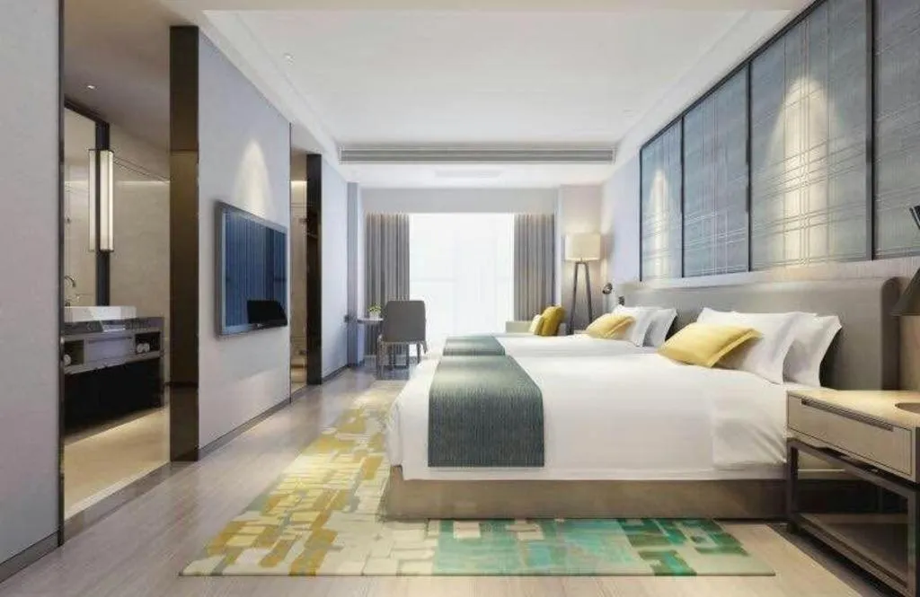 Bed in Echarm Hotel Nanchang Hongcheng Wangfujing