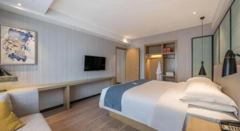 Bed in Echarm Hotel Nanchang Hongcheng Wangfujing
