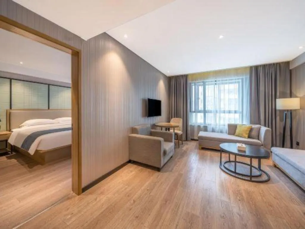 Bed in Echarm Hotel Nanchang Hongcheng Wangfujing