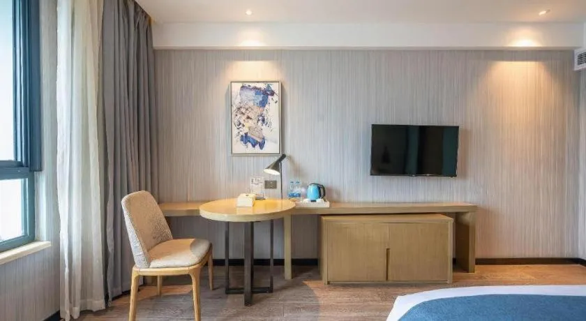 Bed in Echarm Hotel Nanchang Hongcheng Wangfujing