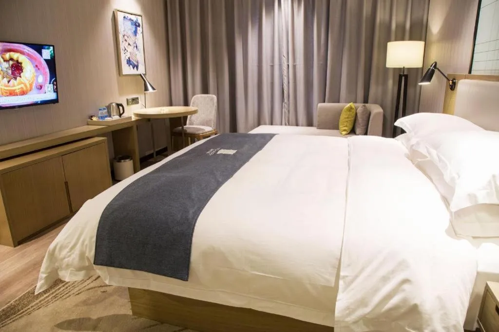 Bed in Echarm Hotel Nanchang Hongcheng Wangfujing