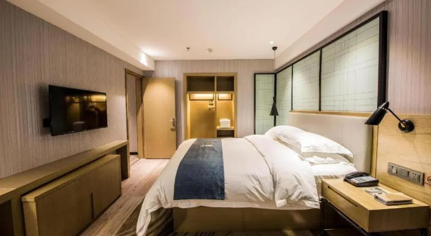 Bed in Echarm Hotel Nanchang Hongcheng Wangfujing