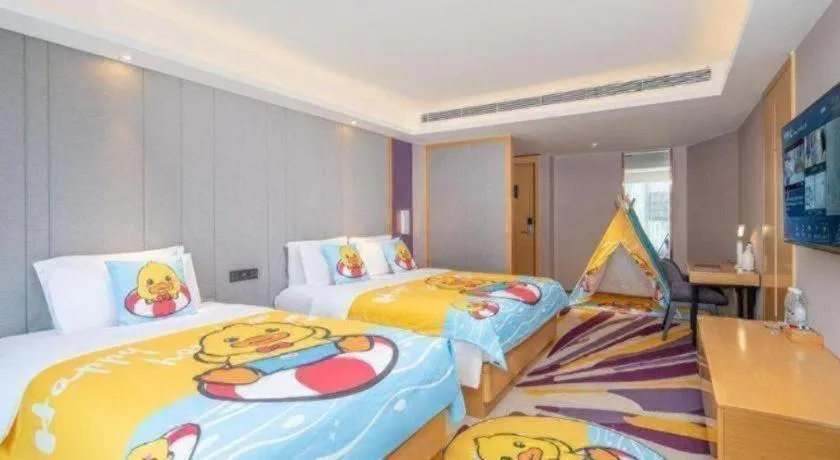 Bed in Lavande Hotel·Xishuangbanna Jinghong Songkran Square