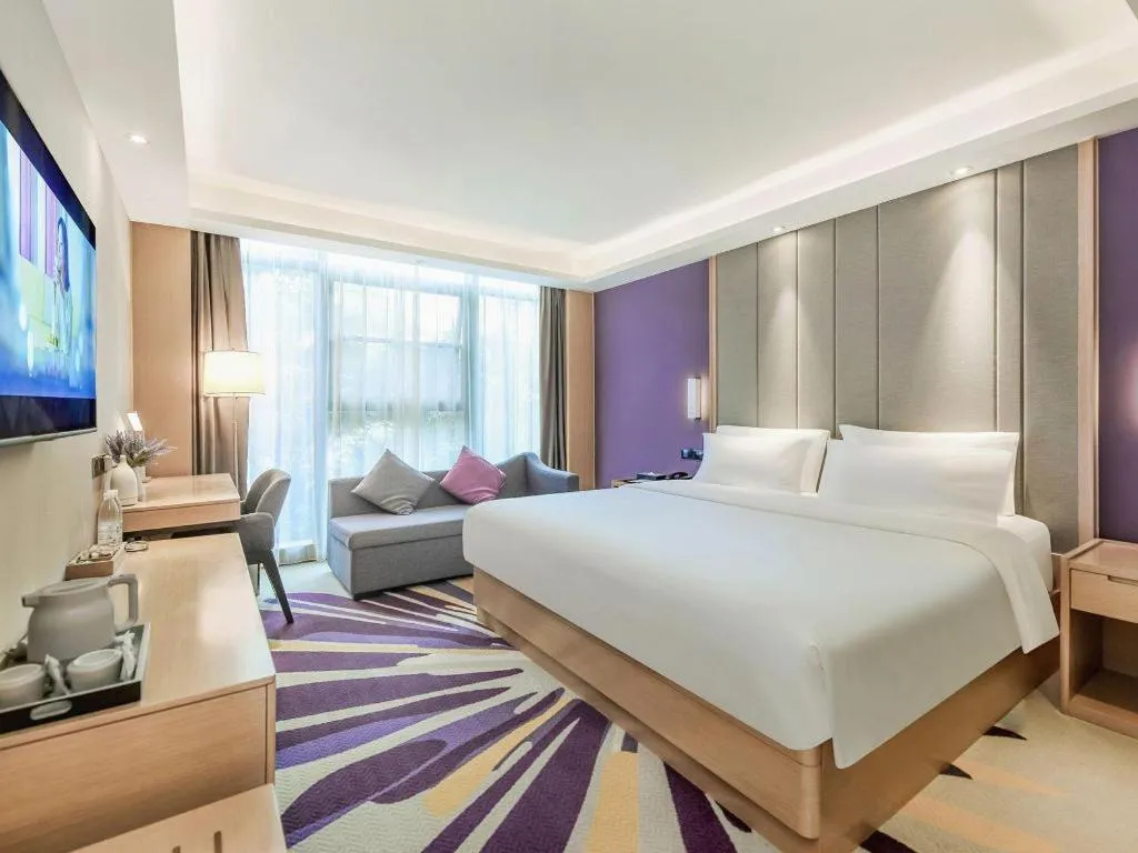 Bed in Lavande Hotel·Xishuangbanna Jinghong Songkran Square