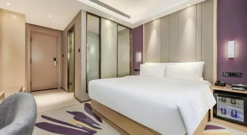 Bed in Lavande Hotel·Xishuangbanna Jinghong Songkran Square Bed in Lavande Hotel·Xishuangbanna Jinghong Songkran Square