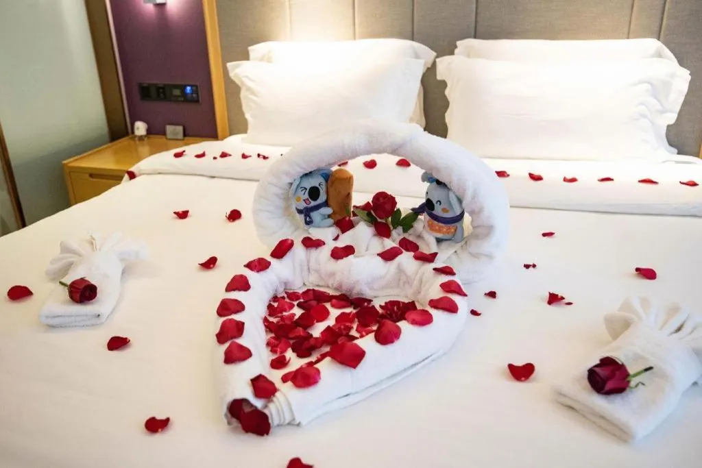 Bed in Lavande Hotel·Xishuangbanna Jinghong Songkran Square