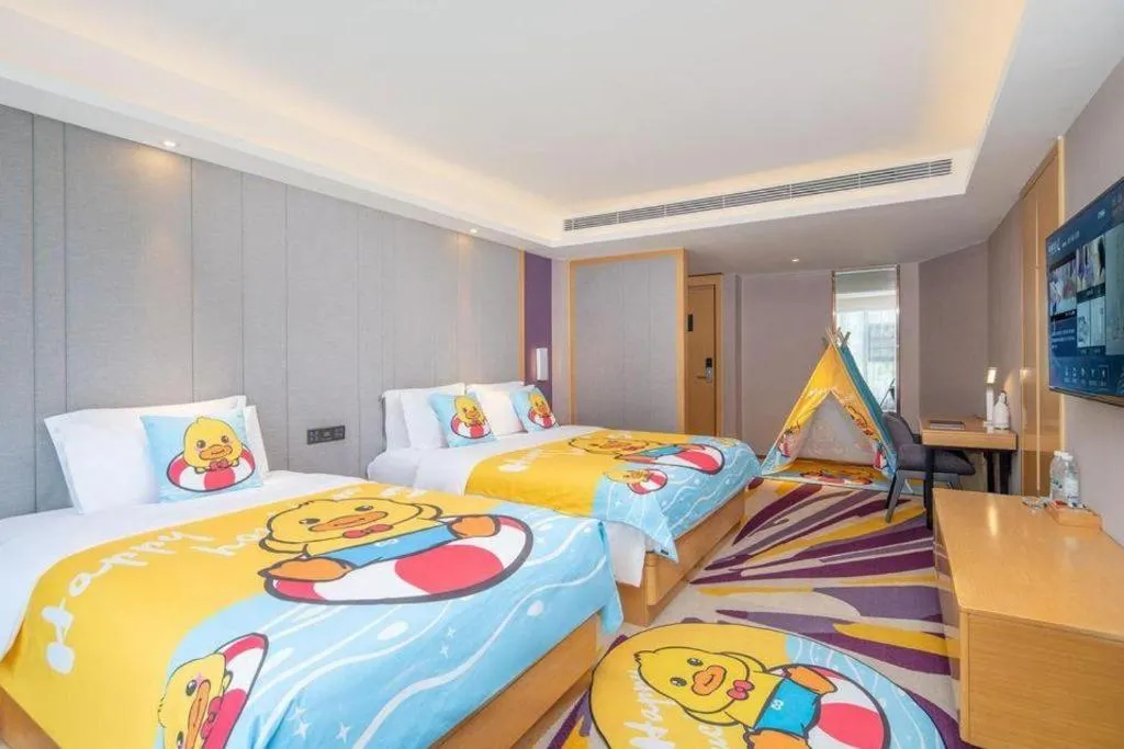 Bed in Lavande Hotel·Xishuangbanna Jinghong Songkran Square