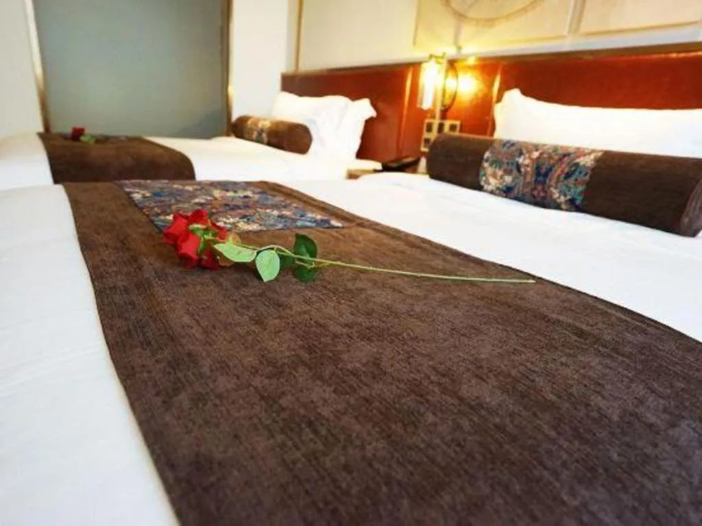 Bed in James Joyce Coffetel Beijing Yizhuang Rongjing East Street Subway Station