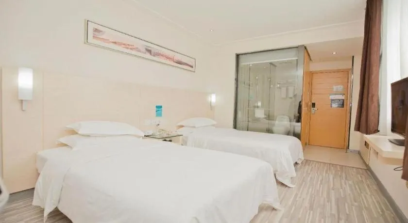 Bed in City Comfort Inn Yulin Bobai Pedestrian Street