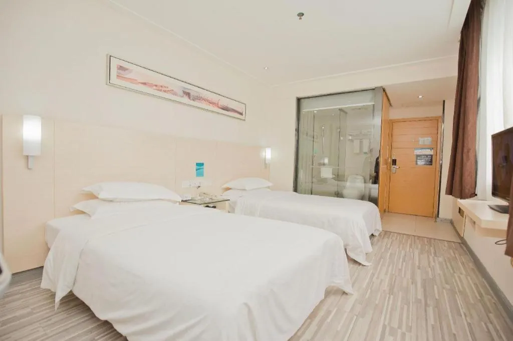 Bed in City Comfort Inn Yulin Bobai Pedestrian Street