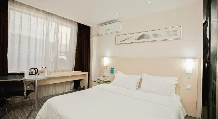 Bed in City Comfort Inn Yulin Bobai Pedestrian Street Bed in City Comfort Inn Yulin Bobai Pedestrian Street