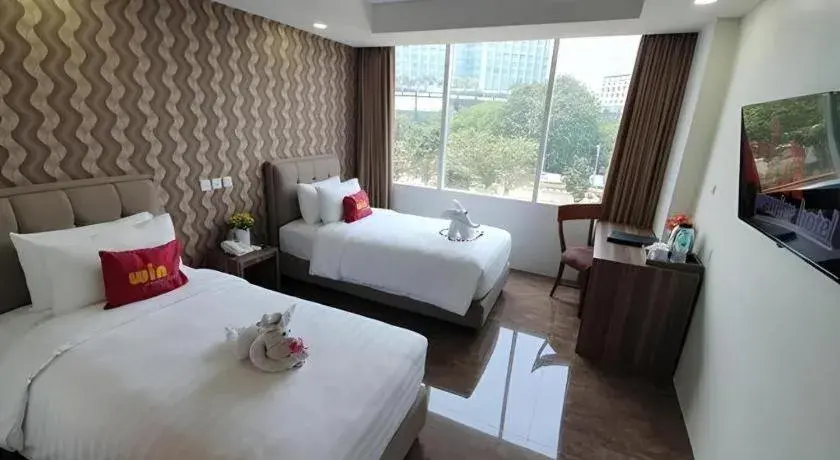 Bed in Win Premier Hotel Mangga Besar Bed in Win Premier Hotel Mangga Besar