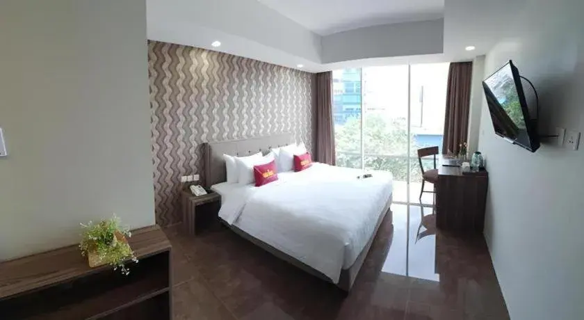 Bed in Win Premier Hotel Mangga Besar Bed in Win Premier Hotel Mangga Besar