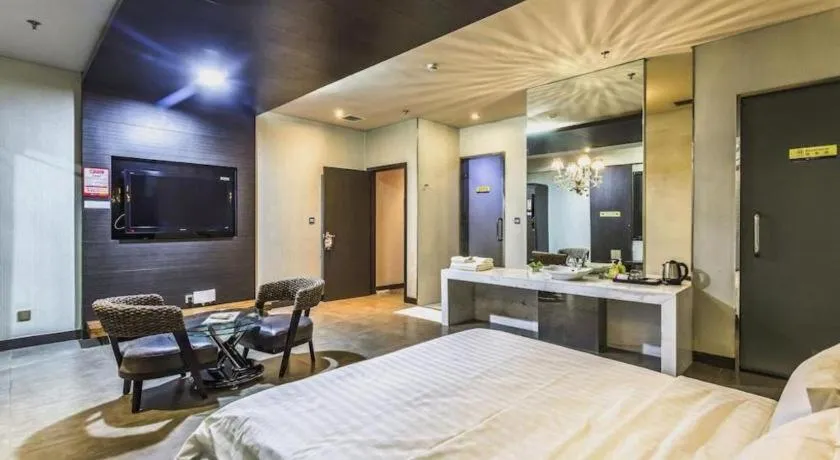 Bed in Qingdao Hengbo Hotel