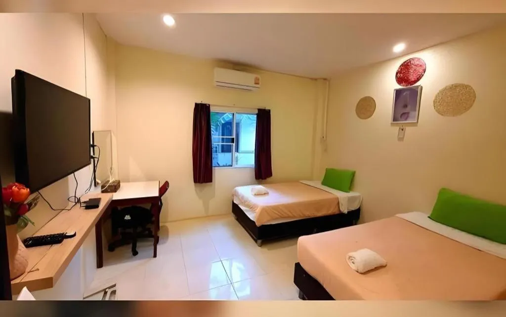 Bed in Green Home Resort