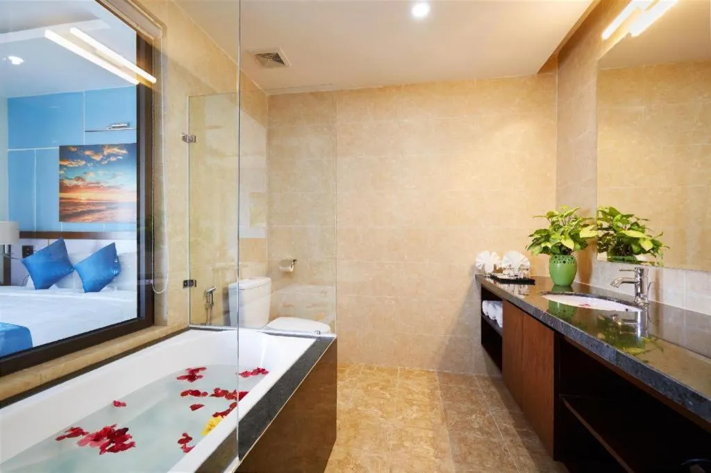 Bed in Marissa Hotel & Spa Hai Tien