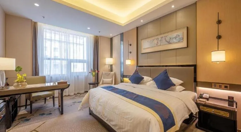Bed in Qingshan Hotel Baotou