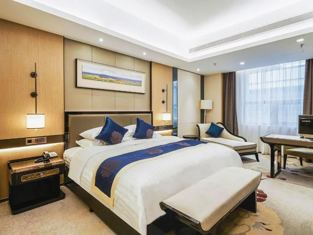 Bed in Qingshan Hotel Baotou