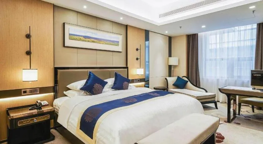 Bed in Qingshan Hotel Baotou