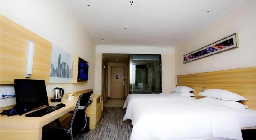 Bed in City Comfort Inn Wuhan Miaoshan