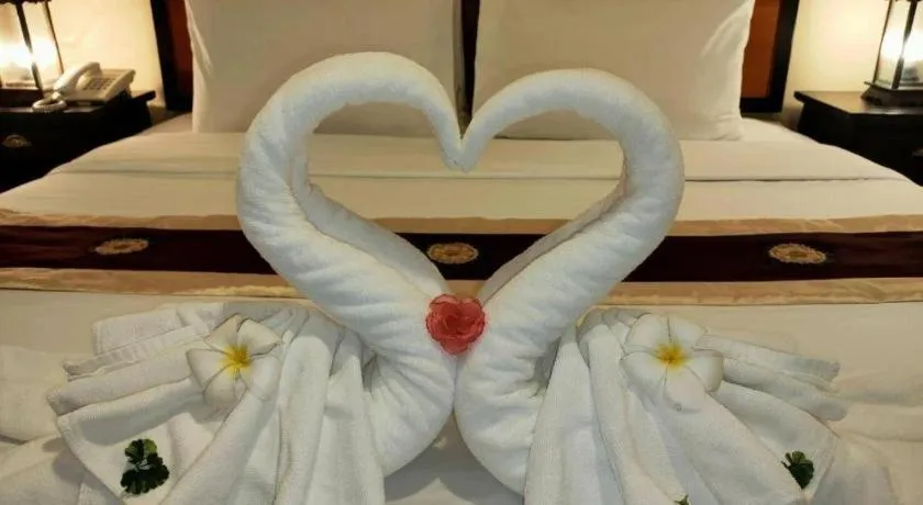 Bed in Rayong Lanna Hotel