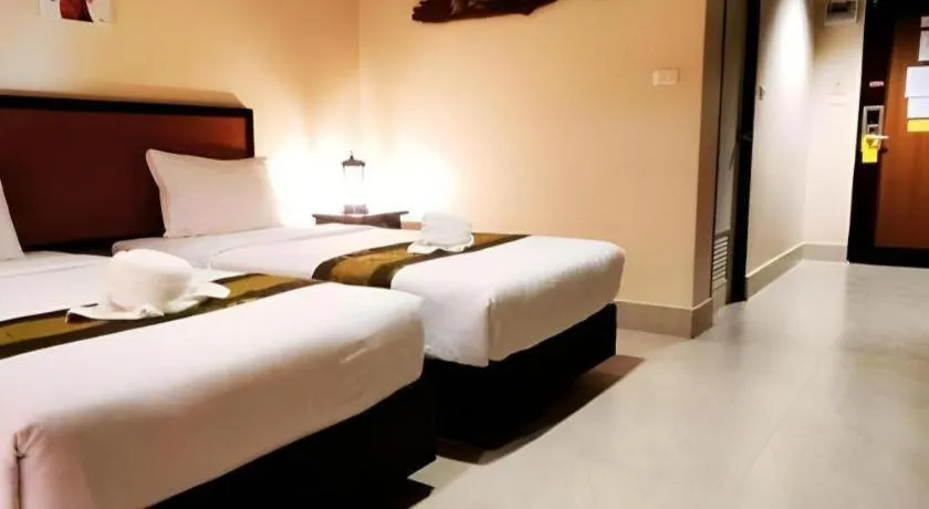 Bed in Rayong Lanna Hotel