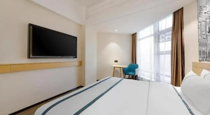 Bed in City Comfort Inn Wuhan Badajia Heping Park Metro Station Bed in City Comfort Inn Wuhan Badajia Heping Park Metro Station