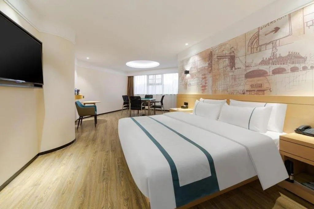 Bed in City Comfort Inn Wuhan Badajia Heping Park Metro Station