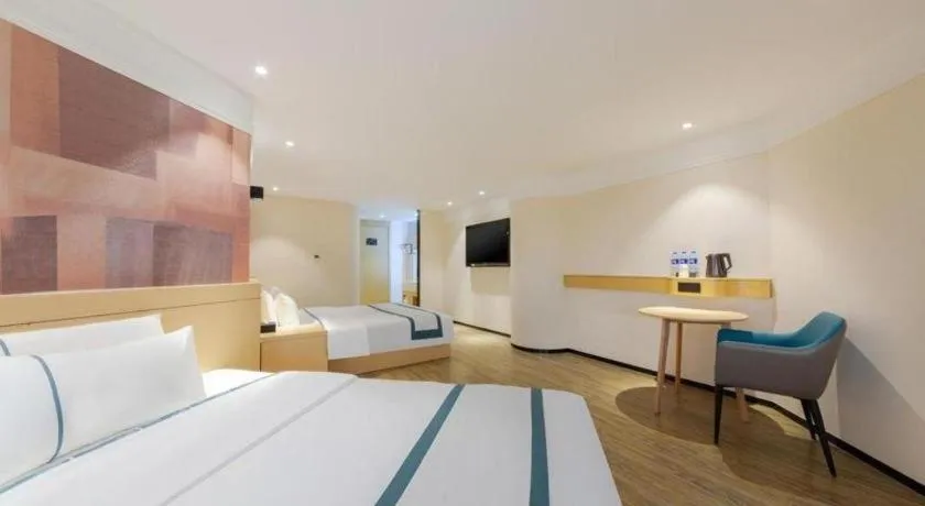 Bed in City Comfort Inn Wuhan Badajia Heping Park Metro Station