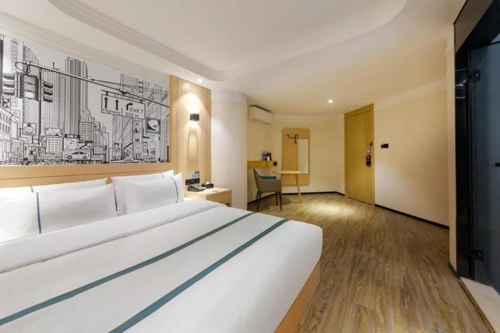 Bed in City Comfort Inn Wuhan Badajia Heping Park Metro Station