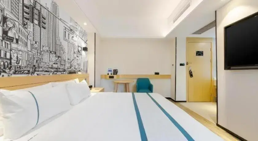 Bed in City Comfort Inn Wuhan Badajia Heping Park Metro Station Bed in City Comfort Inn Wuhan Badajia Heping Park Metro Station