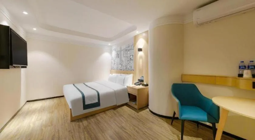 Bed in City Comfort Inn Wuhan Badajia Heping Park Metro Station