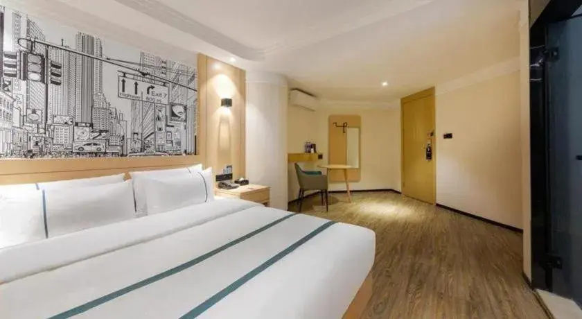 Bed in City Comfort Inn Wuhan Badajia Heping Park Metro Station Bed in City Comfort Inn Wuhan Badajia Heping Park Metro Station