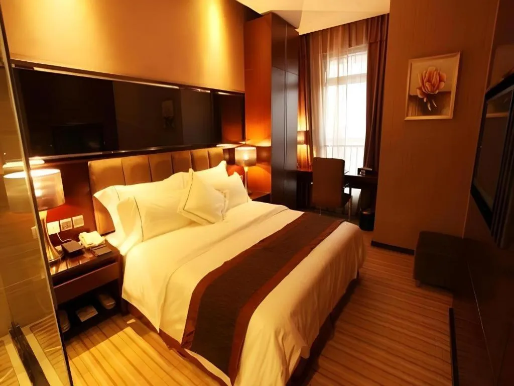Bed in Liwan International Hotel Chengdu
