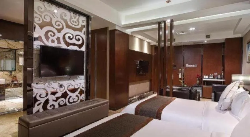 Bed in Liwan International Hotel Chengdu