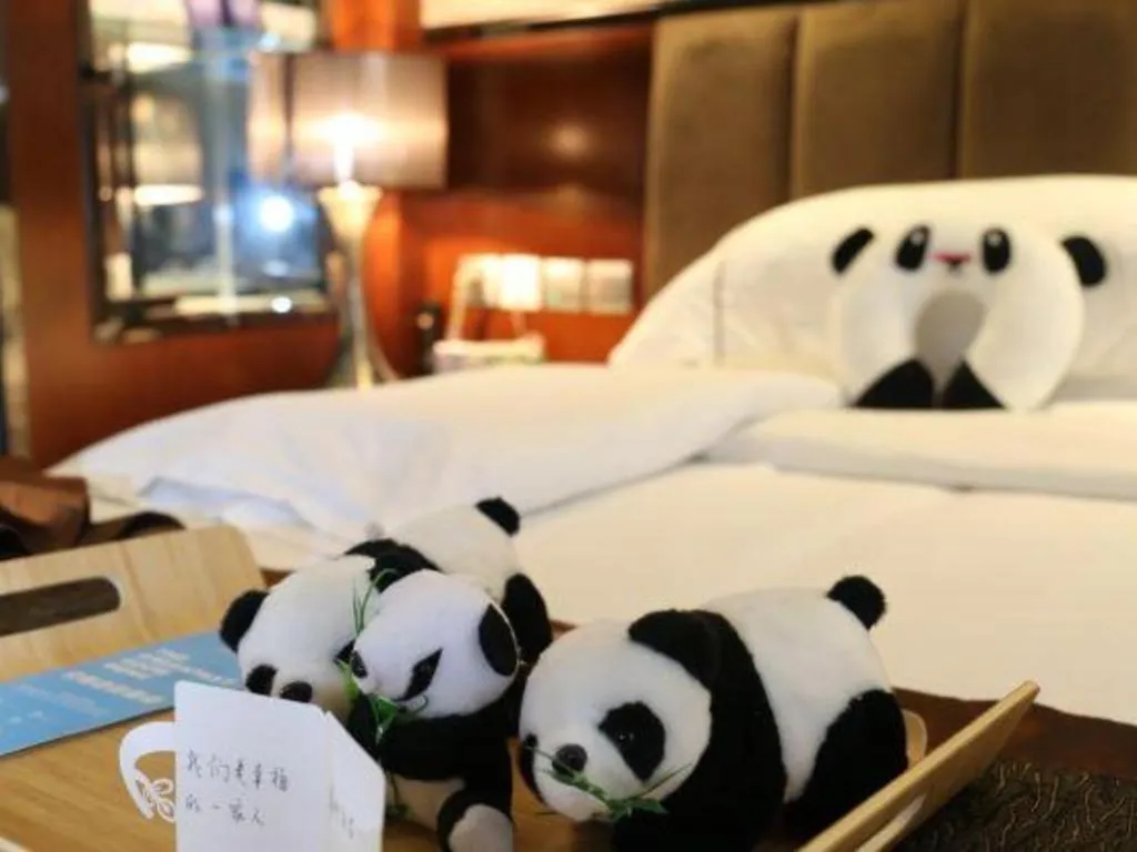 Bed in Liwan International Hotel Chengdu