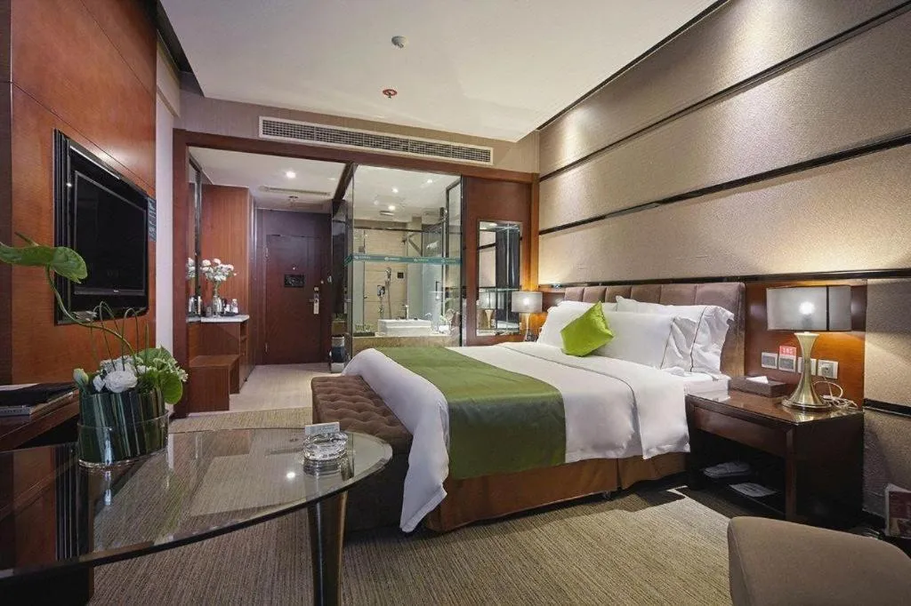 Bed in Liwan International Hotel Chengdu