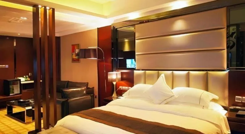 Bed in Liwan International Hotel Chengdu