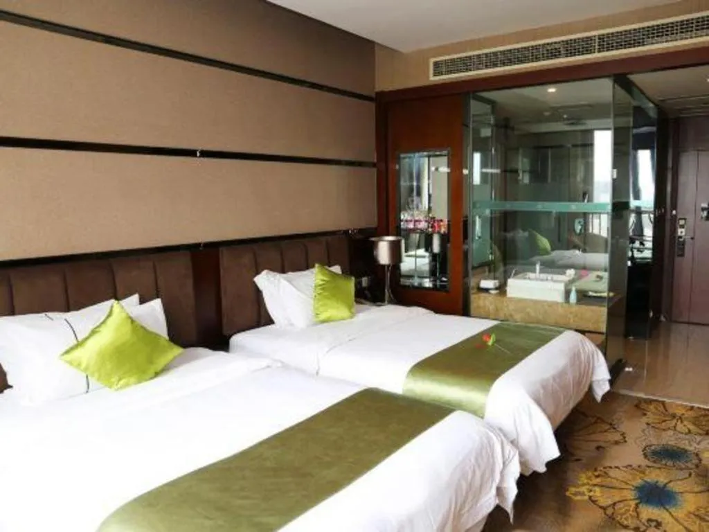 Bed in Liwan International Hotel Chengdu