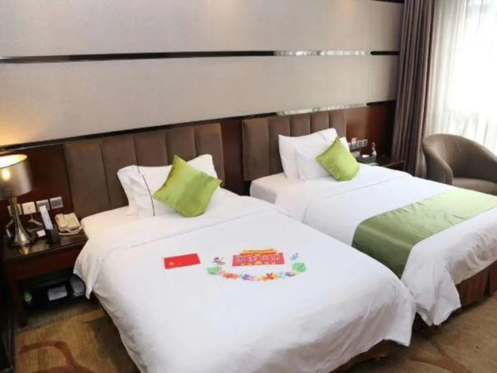 Bed in Liwan International Hotel Chengdu