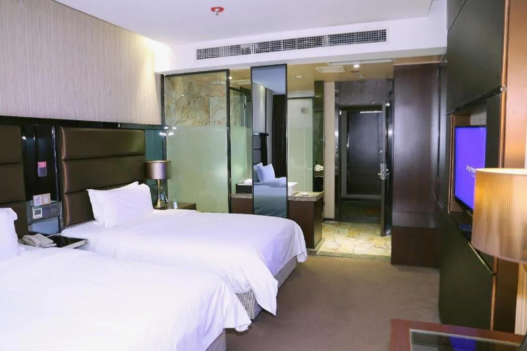 Bed in Liwan International Hotel Chengdu